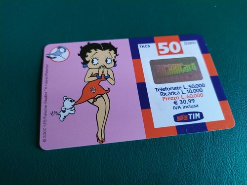 Scheda telefonica betty - telefonica, "betty