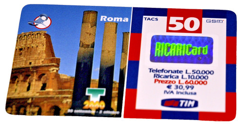 Tim scheda per ricarica - scheda,
