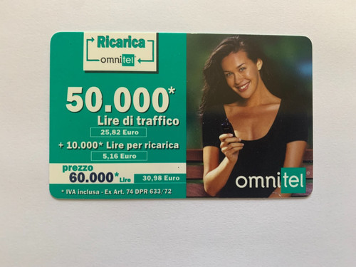 Scheda telefonica omnitel - omnitel, –